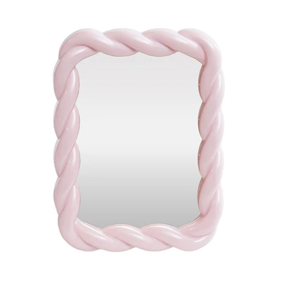 Gambar Informa Cermin Meja Plastik 13x2x18 cm - Pink