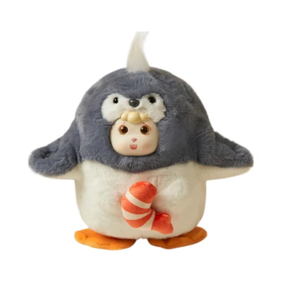 Gambar Friendsheep Boneka Musical Penguin Autumn - Abu-abu