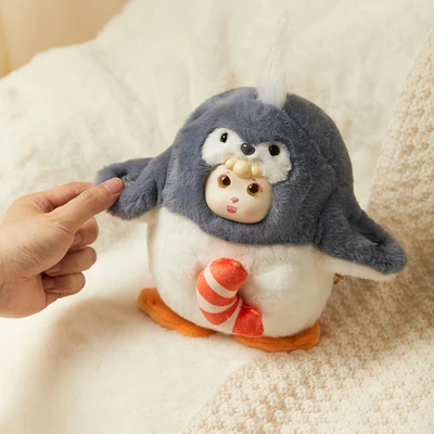 Gambar Friendsheep Boneka Musical Penguin Autumn - Abu-abu