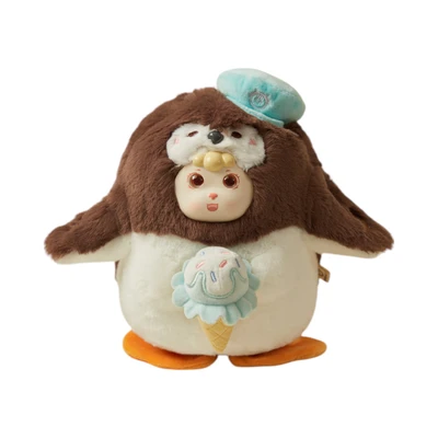 Gambar Friendsheep Boneka Musical Penguin Summer - Cokelat