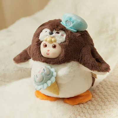Gambar Friendsheep Boneka Musical Penguin Summer - Cokelat