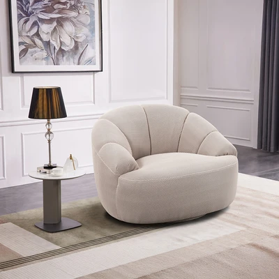 Gambar Cheers Magnolia Sofa Fabric 1 Seater - Krem