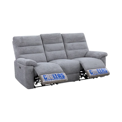 Gambar Cheers Modena Sofa Recliner Fabric 3 Seater - Abu-Abu