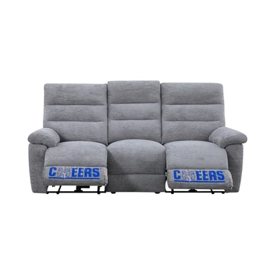Gambar Cheers Modena Sofa Recliner Fabric 3 Seater - Abu-Abu