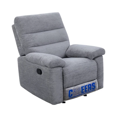Gambar Cheers Modena Sofa Recliner Rocking Fabric 1 Seater - Abu-Abu