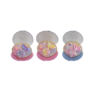Gambar Pretty Missy Set Cincin & Jepitan Rambut Anak Shell Box Ocean Random