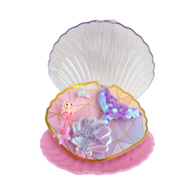 Gambar Pretty Missy Set Cincin & Jepitan Rambut Anak Shell Box Ocean Random