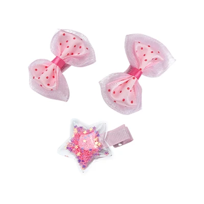 Gambar Pretty Missy Set Jepitan Rambut Anak Jewel Box Ribbon - Pink