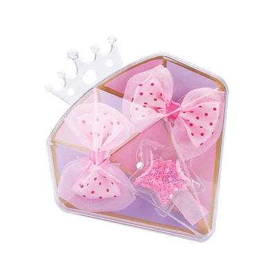 Gambar Pretty Missy Set Jepitan Rambut Anak Jewel Box Ribbon - Pink