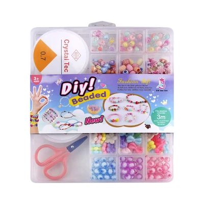 Gambar Pretty Missy Set Diy Beads Craft Pastel Dengan Gunting - Mix