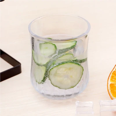 Gambar Culinart Diamond Gelas Kaca Dengan Rak 180 ml Set 7 Pcs Transparan