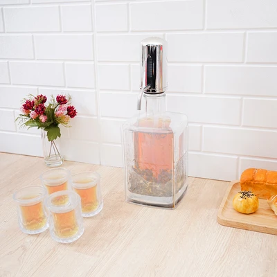Gambar Culinart Dispenser Minuman Dengan Gelas Diamond Set 5 pcs