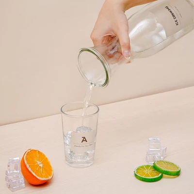Gambar Culinart Lateru Teko & Gelas Kaca 1 Liter Set 5 pcs Transparan