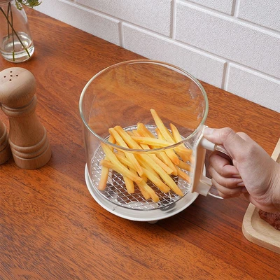 Gambar Memoo Low Fat Air Fryer Digital 2 Liter 700 watt - Putih