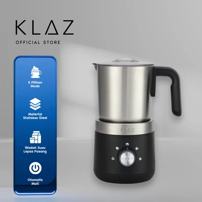 Gambar Klaz Milk Frother Detachable Stainless Steel - Silver/Hitam