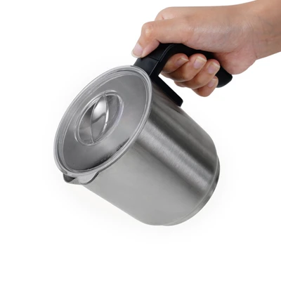 Gambar Klaz Milk Frother Detachable Stainless Steel - Silver/Hitam