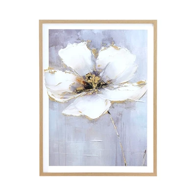 Gambar Informa Hiasan Dinding Kanvas Print Foil Flower 45x60 cm V1 - Mix