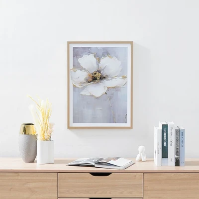 Gambar Informa Hiasan Dinding Kanvas Print Foil Flower 45x60 cm V1 - Mix