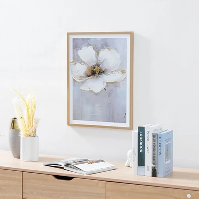 Gambar Informa Hiasan Dinding Kanvas Print Foil Flower 45x60 cm V1 - Mix