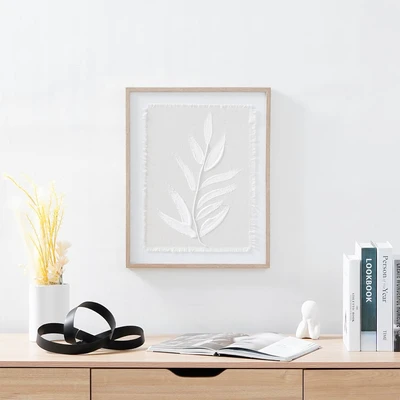 Gambar Informa Lukisan Kanvas Handmade & Print Leaves 40x50 cm V1 - Mix