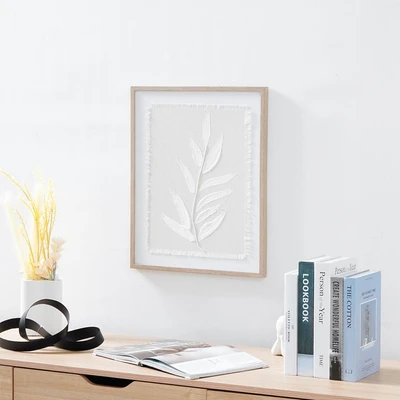 Gambar Informa Lukisan Kanvas Handmade & Print Leaves 40x50 cm V1 - Mix