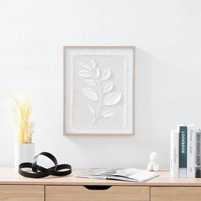 Gambar Informa Lukisan Kanvas Handmade & Print Leaves 40x50 cm V2 - Mix