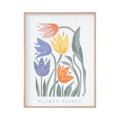 Gambar Informa Hiasan Dinding Kanvas Print Flower 45x60 cm V1 - Mix
