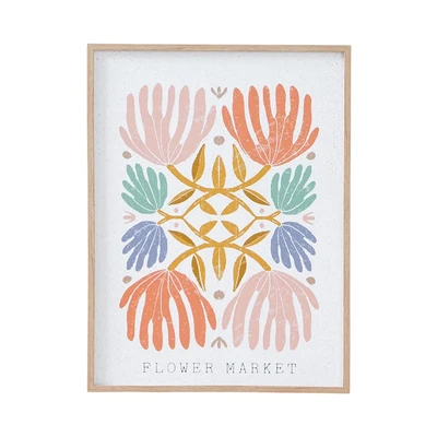 Gambar Informa Hiasan Dinding Kanvas Print Flower 45x60 cm V2 - Mix