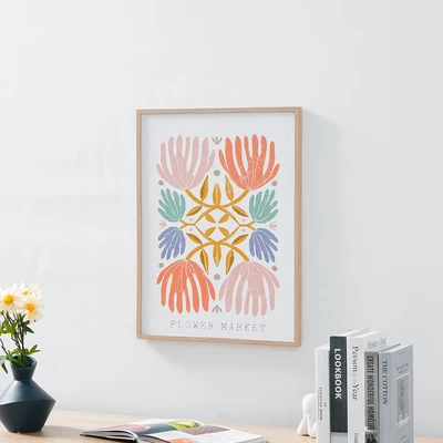 Gambar Informa Hiasan Dinding Kanvas Print Flower 45x60 cm V2 - Mix
