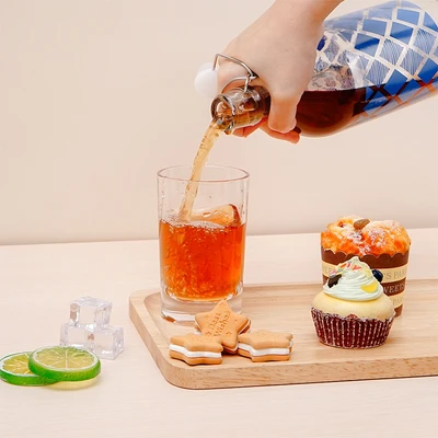 Gambar Culinart Botol Kaca Swing Mozaic 1 Liter Transparan