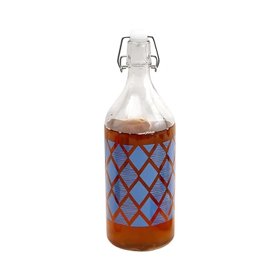 Gambar Culinart Botol Kaca Swing Mozaic 1 Liter Transparan