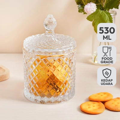 Gambar Culinart Sleko Stoples Kaca 530 ml Transparan