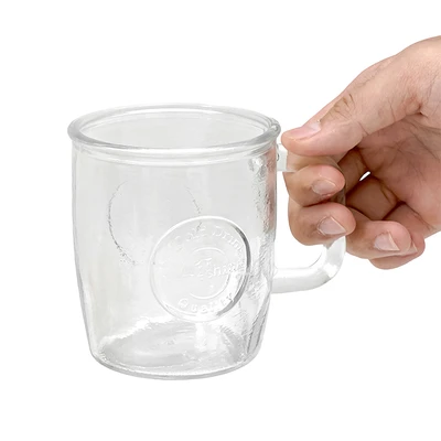 Gambar Culinart Grafir Mug Kaca 350 ml Set 4 pcs Transparan