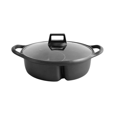 Gambar Culinart Panci Hot Pot Aluminium Non-Stick PTFE Coating 28 cm - Hitam