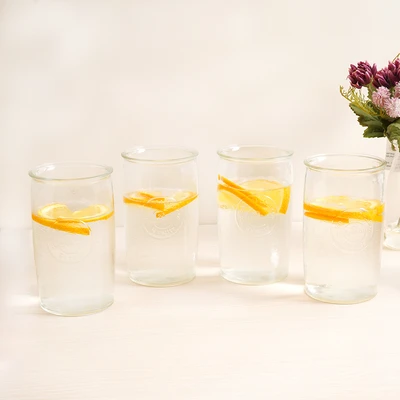 Gambar Culinart Grafir Gelas Kaca Highball 450 ml Set 4 Pcs Transparan