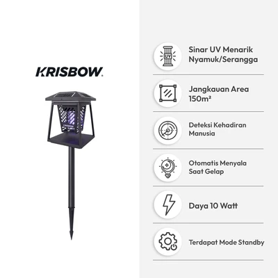 Gambar Krisbow Perangkap Nyamuk Solar 10 Watt