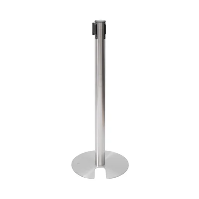 Gambar Krisbow Tiang Antrian Stackable Thin Base Dengan Tali - Silver/Biru