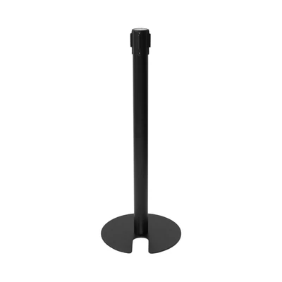 Gambar Krisbow Tiang Antrian Stackable Thin Base Dengan Tali - Hitam/Biru