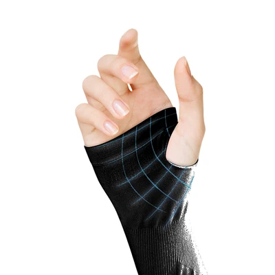 Gambar Alph Manset Lengan Ice Silk UPF 50 - Hitam