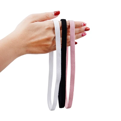 Gambar Alph Set 3 Pcs Sport Hair Band Mini - Putih/Pink/Hitam