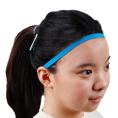 Gambar Alph Set 3 Pcs Sport Hair Band Mini - Abu Abu/Biru/Hijau