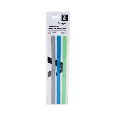 Gambar Alph Set 3 Pcs Sport Hair Band Mini - Abu Abu/Biru/Hijau