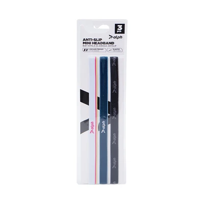 Gambar Alph Set 3 Pcs Sport Hair Band - Putih/Biru/Hitam