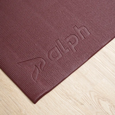 Gambar Alph Matras Yoga PVC 4 mm - Merah Burgundy