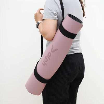 Gambar Alph Matras Yoga PU Rubber Dengan Strap 5 mm - Mauve
