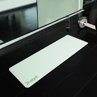 Gambar Alph Matras Yoga PU Rubber Dengan Strap 3 mm - Hijau Sage