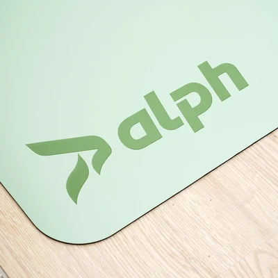 Gambar Alph Matras Yoga PU Rubber Dengan Strap 3 mm - Hijau Sage