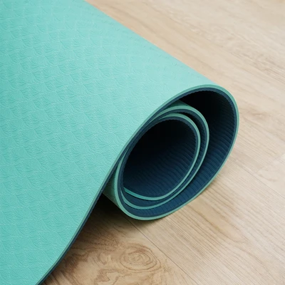 Gambar Alph Matras Yoga TPE Dengan Strap 6 mm - Hijau Royal