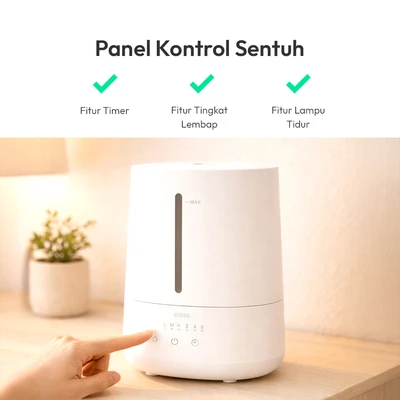 Gambar Kris Humidifier Digital 2.5 Liter 21 Watt - Putih