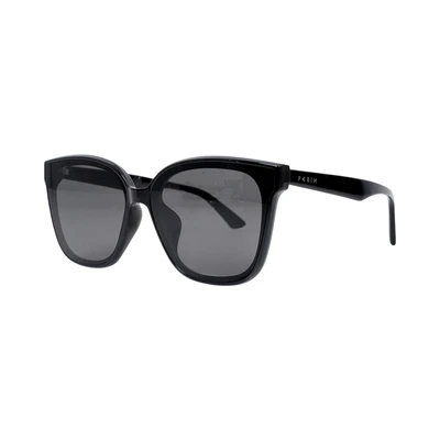 Gambar Parim Eyewear Sunnies Kacamata Sunglasses Wide Square Tr90 - Hitam